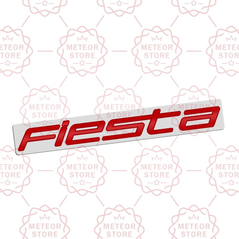 Car Nameplate For Ford Fiesta Metal Lettering Badge Rear Trunk Body Side Decal Sticker Emblem Auto Accessories