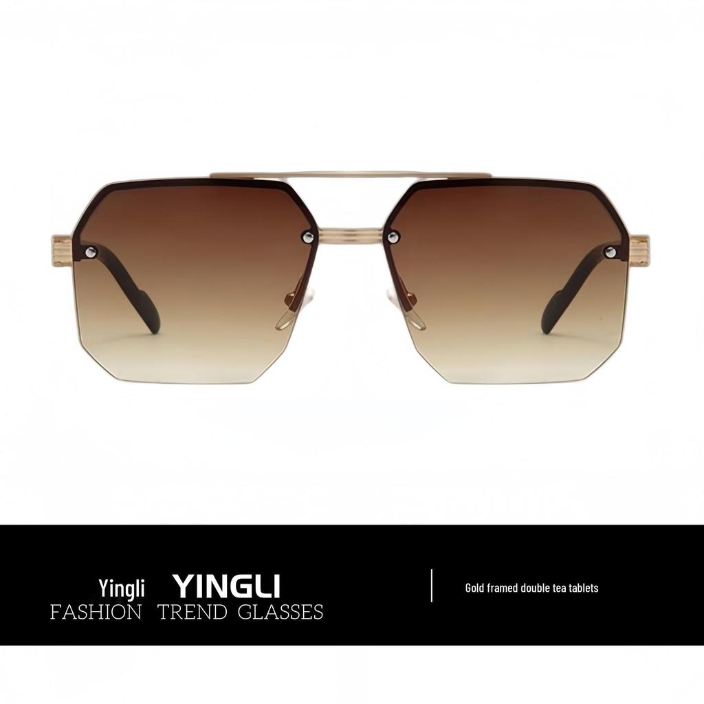 New 2025 Men's High-End Large Frame Stylish Sunglasses