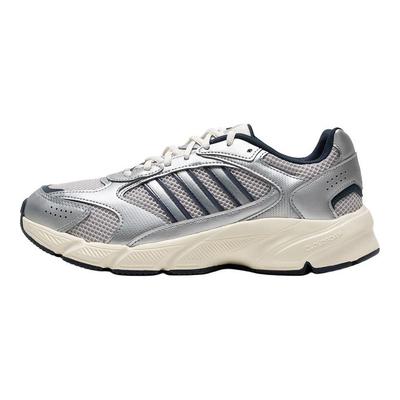 Crazychaos 2000 Comfortable Fashion Fabric Synthetic Leather Low Top Casual Running Shoes Men Sneakers Silver Gray JP8052