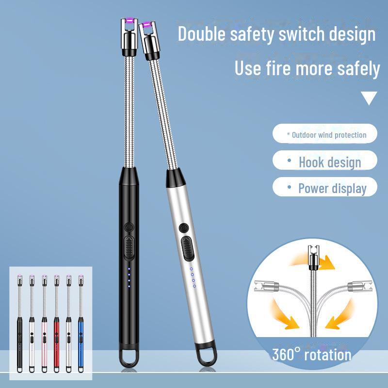 

Портативный электронный импульсный воспламенитель для моксотерапии и ароматерапевтический пистолет для зажигания свечей - ветрозащитный и с зарядкой через USB