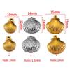 10pcs Striped Sea Shell Pendant Stainless Steel with Hole Bracelet Bohemia Earring Necklace Charm DIY Jewelry Making Wholesale