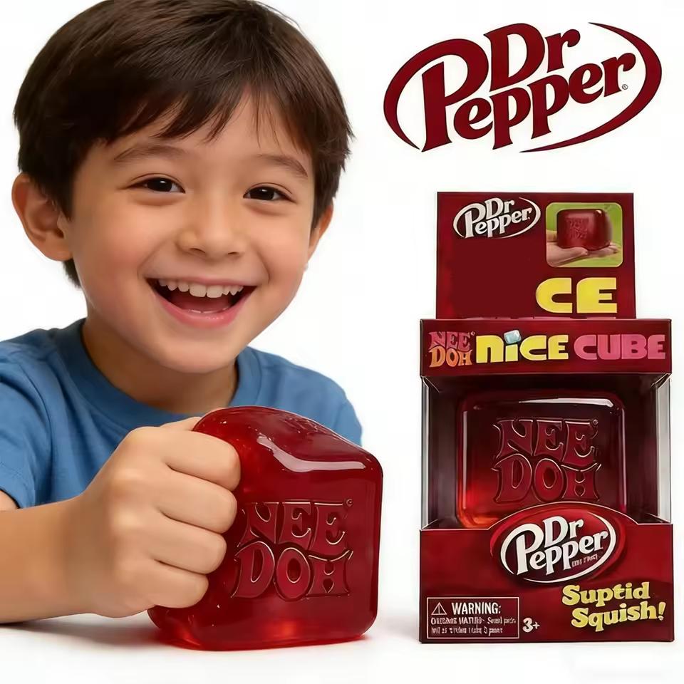 2026 New Schylling Needoh Nice Sensory Squeezing Toy Cube for Stress Relief and Fingertip Release Toy for Pinching and Playing
