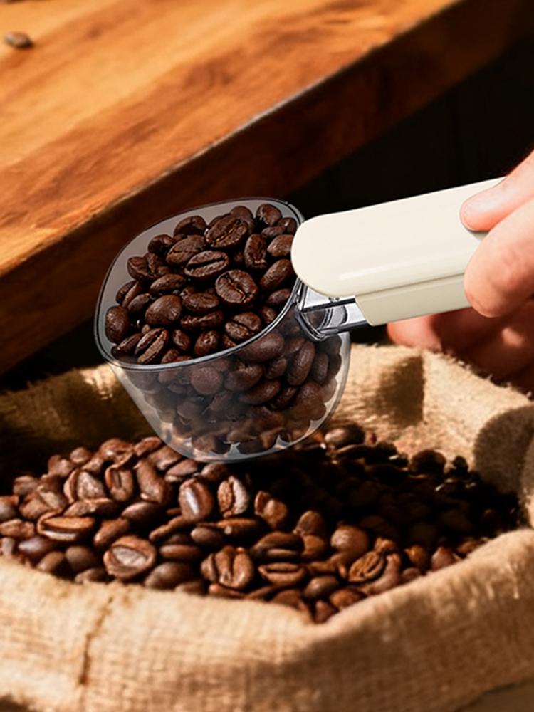 Food Measuring Scoop with Bag Clip Portioning Kitchen Utensil Multipurpose Food Spoon for Home Apartment Restaurant Cafe Bakery