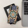 M-Moroccan Tile For Samsung Galaxy A73,31,71,53,32,72,Note,22,41,8,9,52,J7,Soft Black Silicone Cover Case