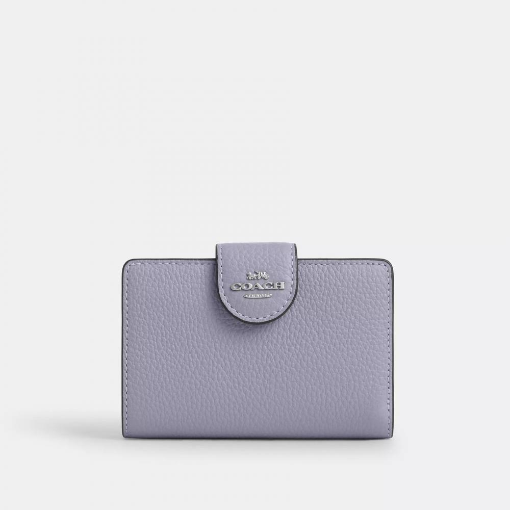 Coach Medium Corner Zip Wallet Dark Stone