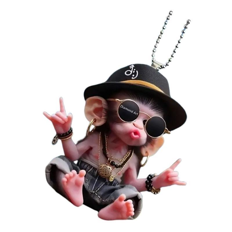 

Funny Cartoon 2D Monkey with Sunglasses Acrylic Pendant Charm Holiday Car Interior Ornament Home Wall Hanging Decors China Mainland