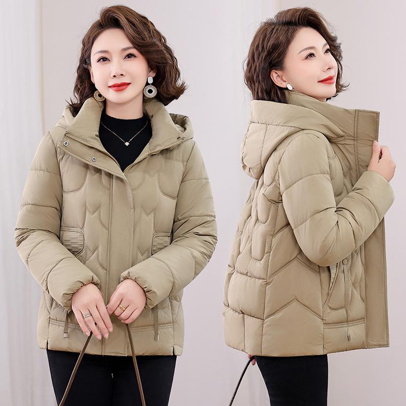 Women's New Fashionable Versatile Hooded Cold Fluffy Warm Loose High-quality Fabrics Casual Sports Cotton Coat Jacket