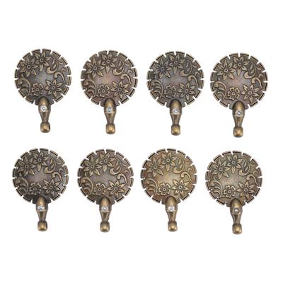 8PCS Yarn Cutter Pendants Metal Round Shape Thread Yarn Cutting Tool for DIY Sewing Craft Pendant
