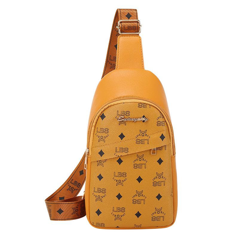 2025 New Women's Bag Small Fragrant Breast Bag Couple Satchel Convenient Oblique Span Bag Women's Fashion Versatile Breast Bag Waist Bag