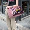 Travel Bag PU Sequins Handheld Shoulder Bag Sports Gym Bag Large Capacity Luggage Bag Fashion Bag