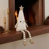 Festive Atmosphere Soft Furnishings Christmas Tree Plush Ornament with Dangling Legs, Cute Stuffed Figure, for Home Doll Living Room Sofa And