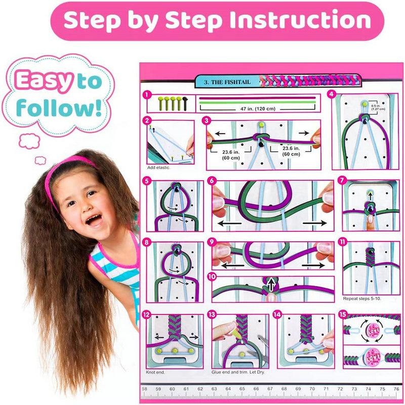 Friendship Bracelet Making Kit for Girls DIY Craft Kits Toys Birthday Christmas Gifts for Party Supply and Travel Activities