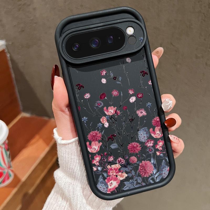 INS Retro Flowers Soft TPU Phone Case For Google Pixel 8 Pro 8A 9 Pro XL Shockproof Silicone Protector Cover For Pixel 8 9 Pro