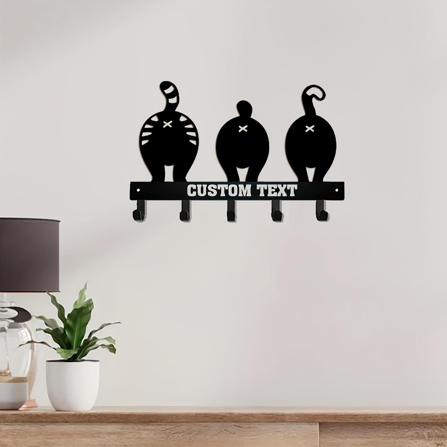

Creative Metal Wall Hooks Key Holder Animal Theme Matte Finish Home Decor Gift