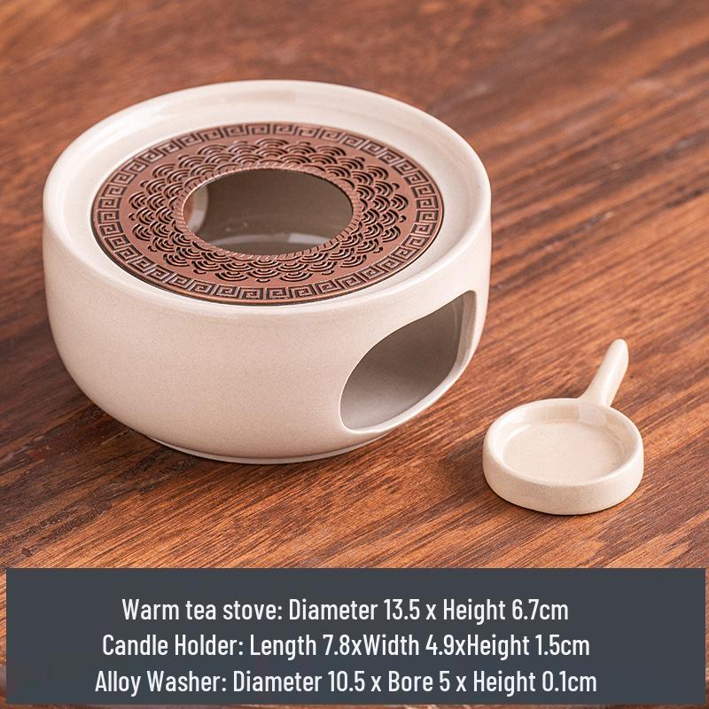 Ceramic Tea Candle Warmer: Chinese Tea Stove & Wine Warmer for Tea Ceremonies