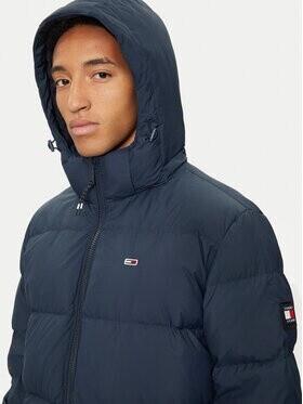 Winterjacke Tommy Hilfiger Daunen Kapuzenjacke Casual Pufferjacke (DM0DM20466) dunkles Nachtmarineblau