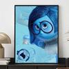 Diamond Painting: Inside Out A Melancholy Portrait Illustration Cute DIY Rhinestone Mosaic Cross Stitch Kit Embroidery Gift; Home Decor