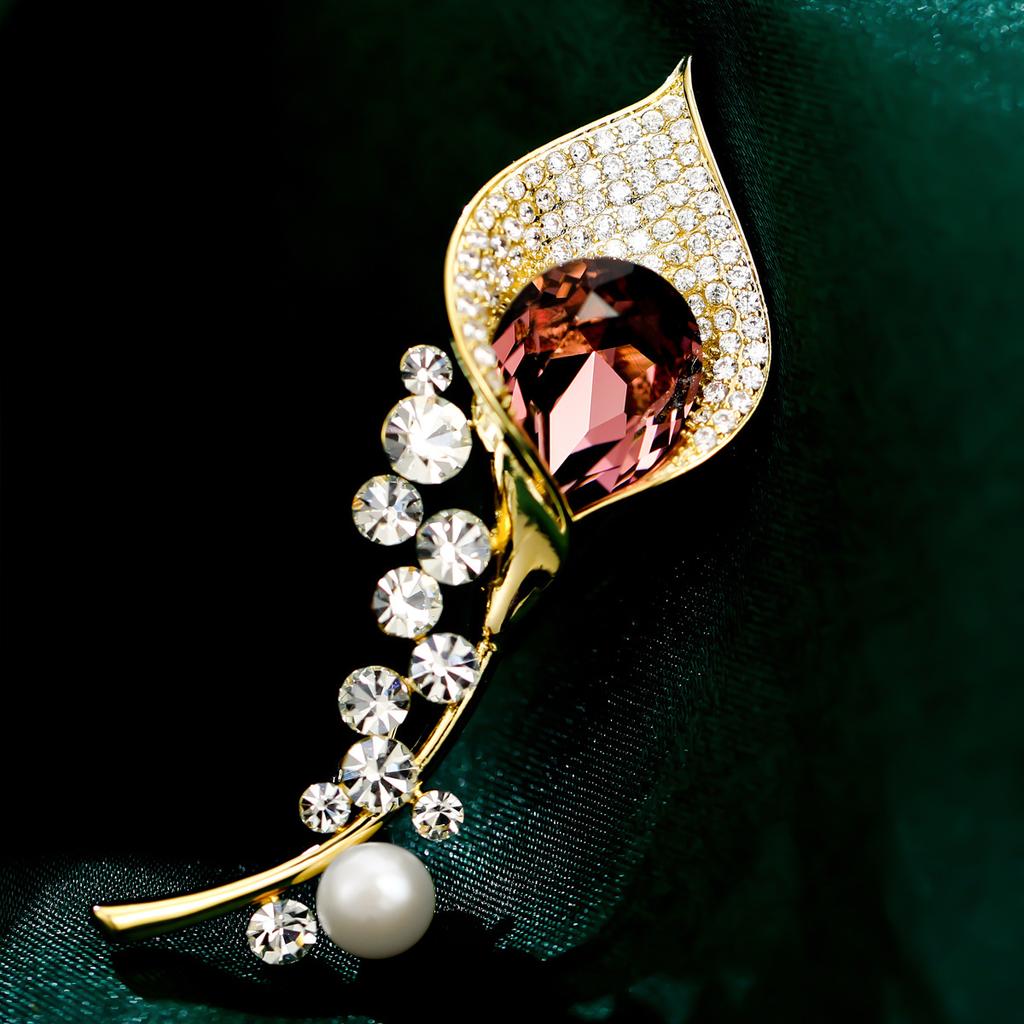 Senior Brooches Flower Leaf Brooch Pins for Women Suit Pendant  Fashion Brooches Jewelry