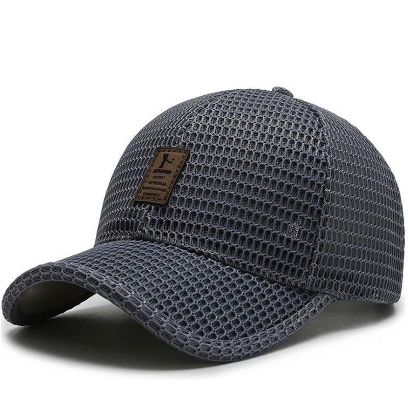 

Корейская дышащая бейсболка с козырьком-утконосом - Универсальная шляпа для защиты от солнца на лето Adjustable темно-серого