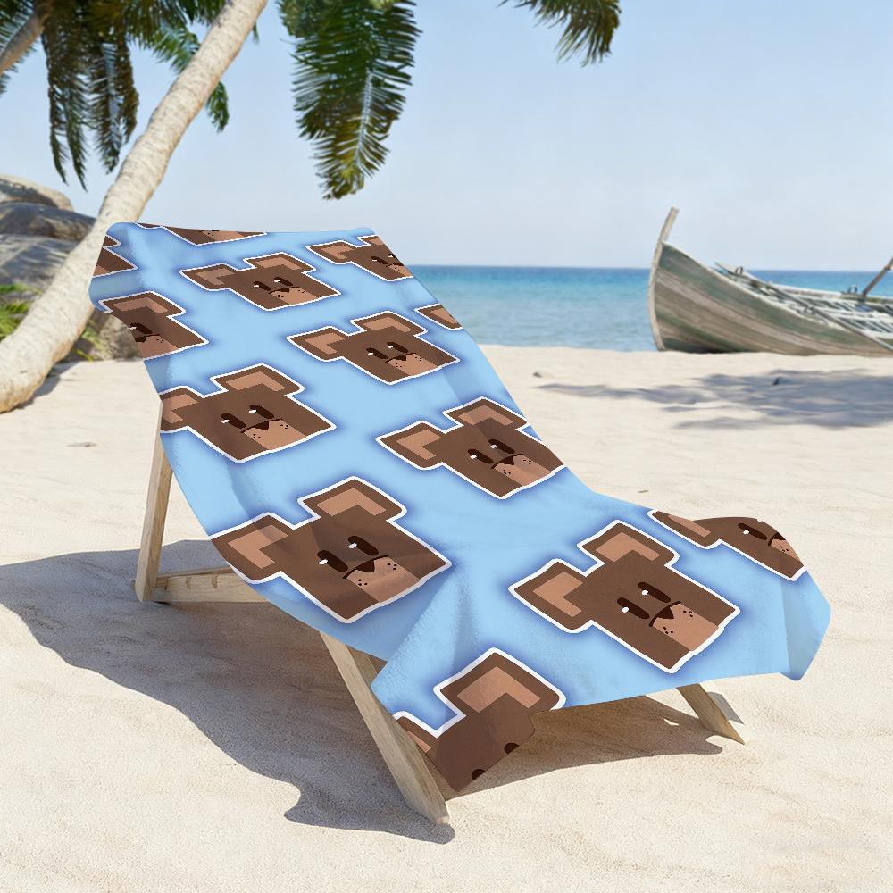 Asciugamano Super Orso Avventura Sportivo Asciugatura Rapida Attrezzatura da Viaggio Campeggio Anti-Sabbia Morbido Leggero Grande Asciugamano da Spiaggia