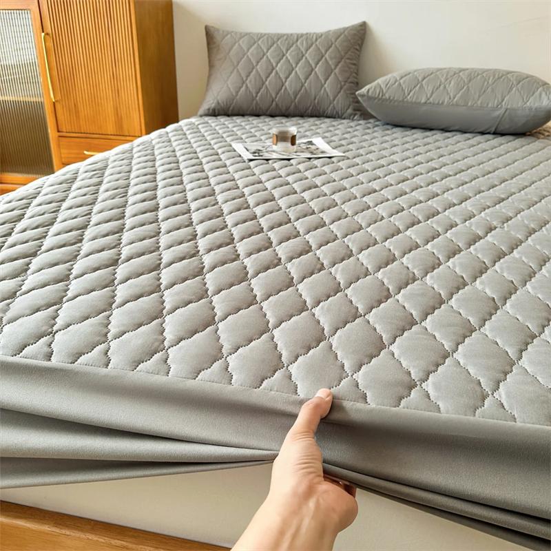 New Waterproof Thicken Mattress Covers Adjustable Fitted Sheets Bed Covers Mattress Pad Protector Sheets For Bed
