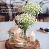 Soft Plastic Baby's Breath Artificial Flowers 22cm Real Touch Gypsophila Mini Bouquet for Wedding Home Decor, 1 Pack