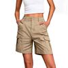 Women High Waist Cargo Shorts Casual Multi Pocket Loose Fit Lounge Shorts