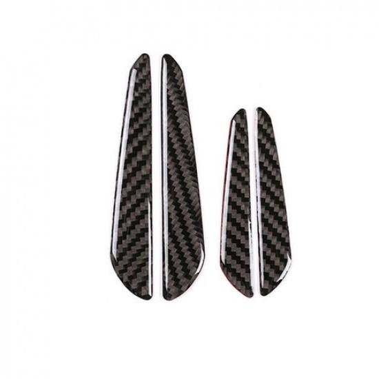 For BMW X3 F25 X4 2011-17 Real Carbon Fiber Outside Door Anti-Scratch Cover Trim