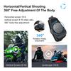 Q28 Kask motocyklowy Zestaw słuchawkowy Bluetooth i Kamera Bezprzewodowa HD 1080P Super Szerokokątny Obiektyw Wodoodporny Rejestrator Wideo WiFi Moto Jazda Narciarstwo Rejestrator