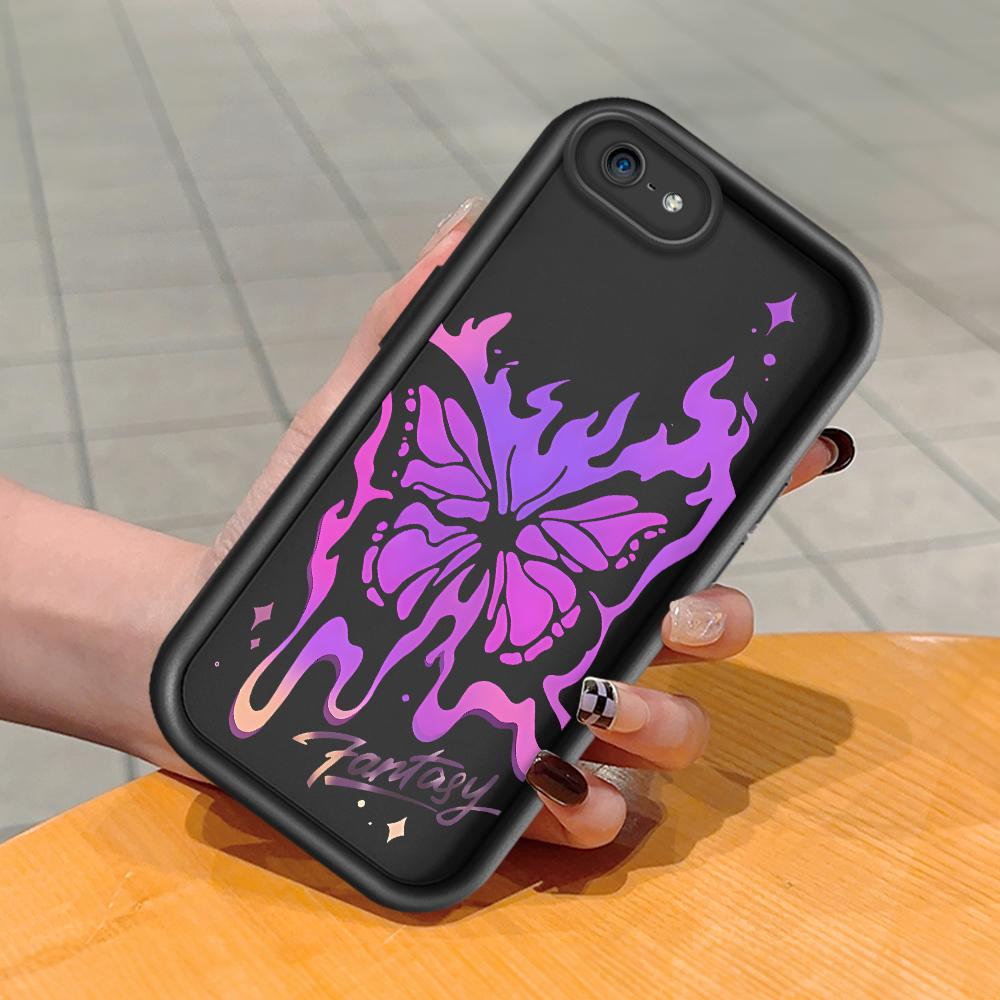 Myk silikon firkantet stige utskriftsmønster Telefondeksel Helt deksel Kamera Støtsikker beskyttelse Gummideksel for iPhone Infinix Tecno OnePlus