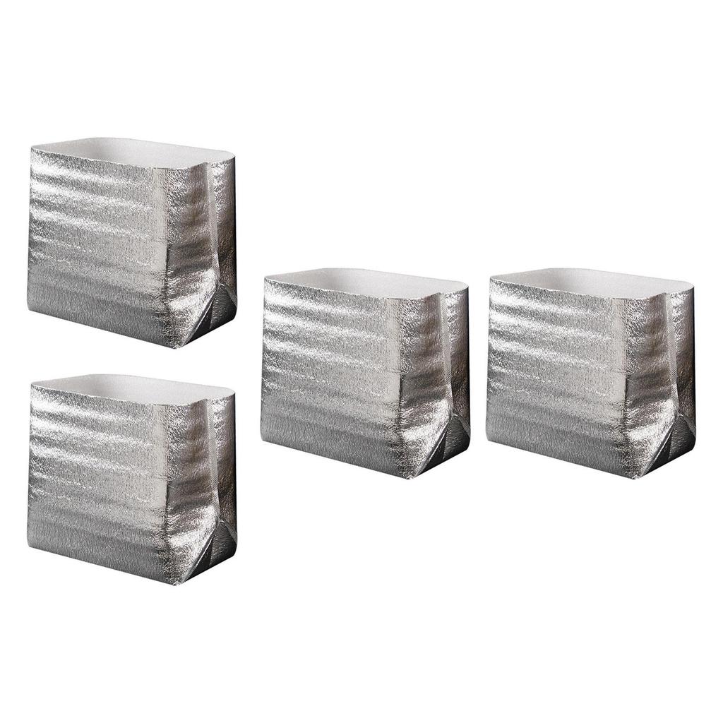 4Pcs Foil Insulation Bags Self- Seal Pouch Liner for Cold and Food