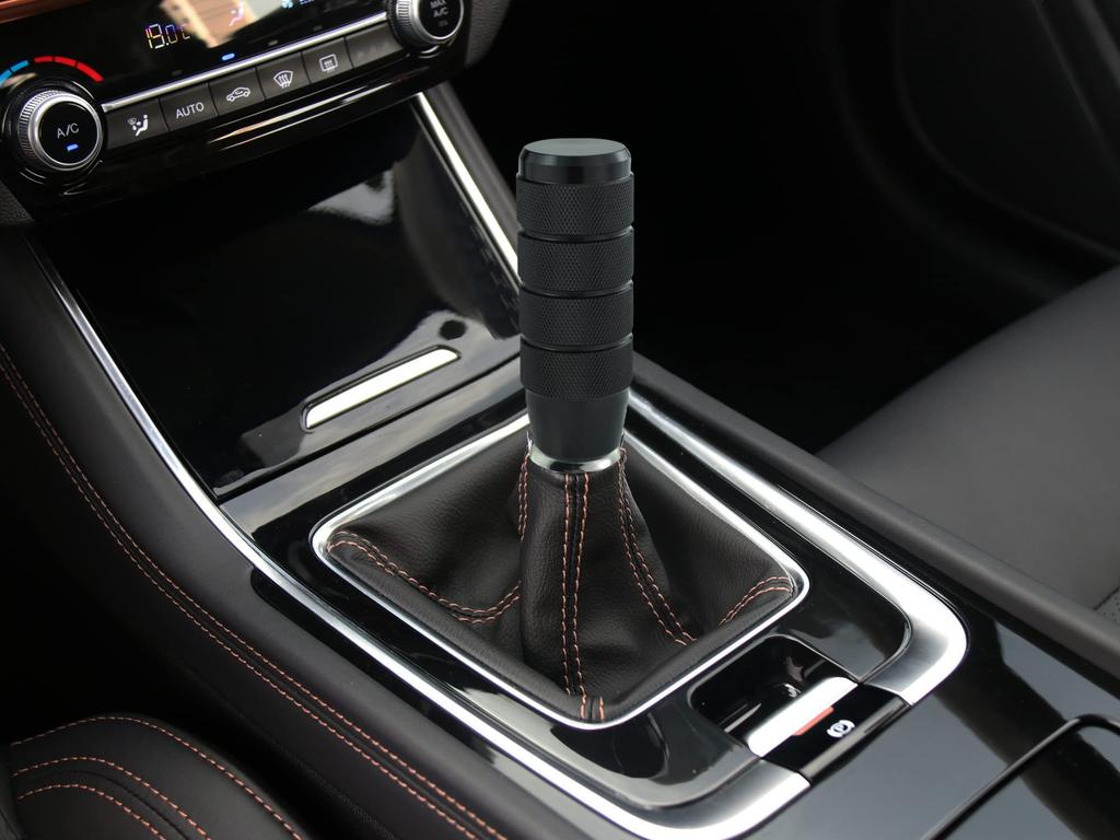 Abfer Car Knob Shift Aluminum Car Stick Shift Head Shift Rod Knob for Automatic and Manual Vehicles (Black)