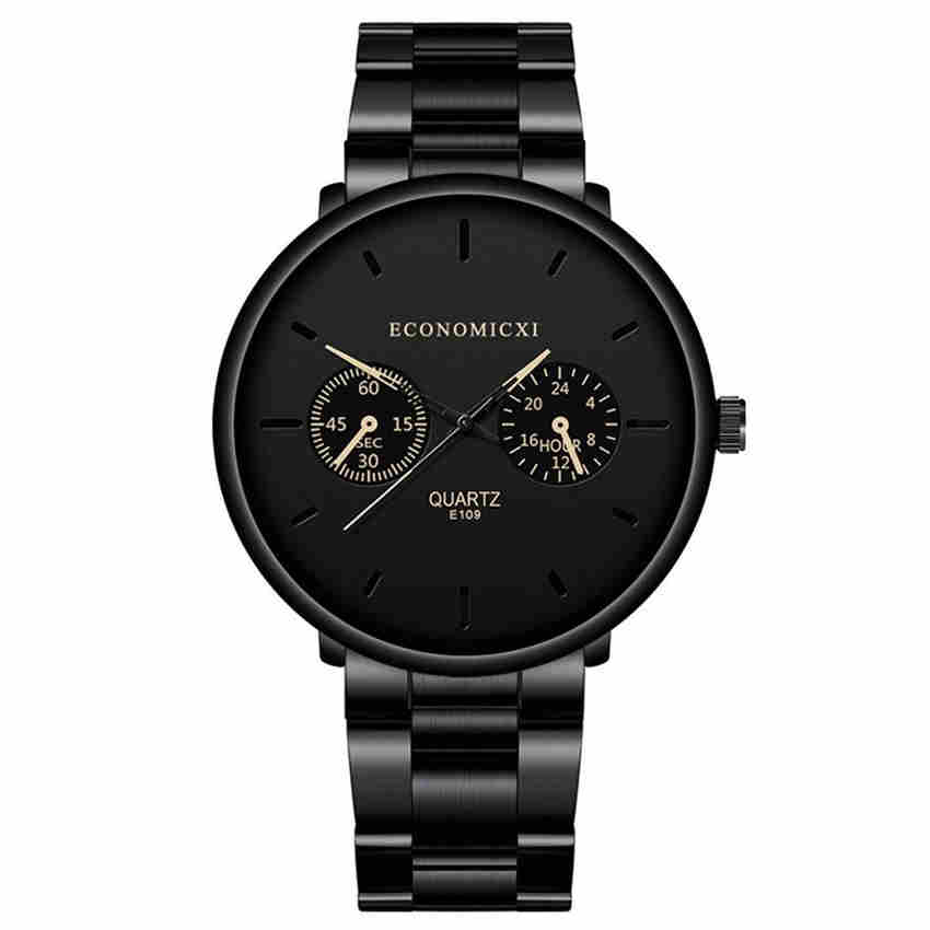 

Fashion Men Quartz Watches 4 Colors Pointer Casual Stainless Steel Strap Clock Business WristWatch