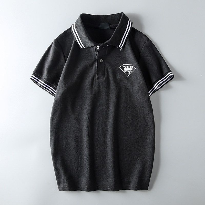 Trade Overplus Order Men's Cut the Tag Off Cattle Goods Fitness Coach Polo Shirt Tide Brand Fashion Short Sleeve Export Original Single Sports T-shirt