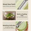 Splash-proof Fruit Peeler Tools Efficient Fruit Scraper Storage Type Vegetable Peeler  Camping Use