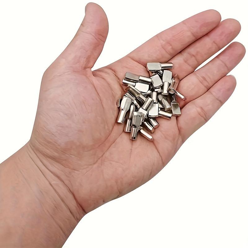 20/50Pcs Shelf Pins Pegs, 5mm Spoon Shape Nickel Plated Shelf Support Pegs, Bookshelf Pegs For Shelves