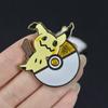 Anime Pkm Enamel Pins Cute Pikachu Charmander Gengar Metal Brooch Badge For Backpack Lapel Decoration Collectible Accessory
