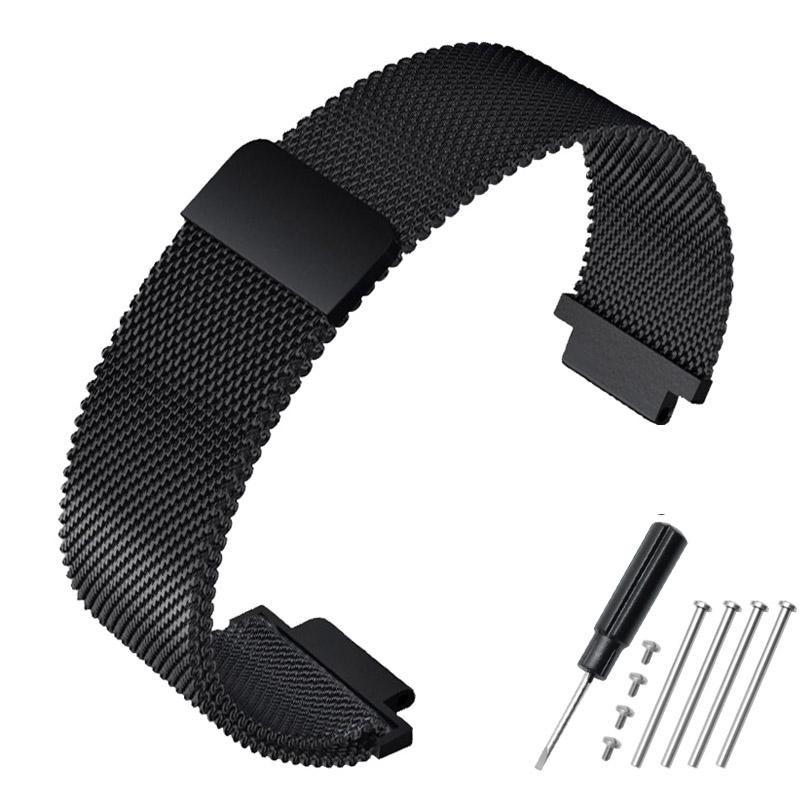 Für TIMEX T2N720 T2N721 TW2R55500 T2N739 Edelstahl-Uhrenarmband Herren-Uhrarmband 24*16mm Anstoß-Ende Metallarmband Schwarz Silber