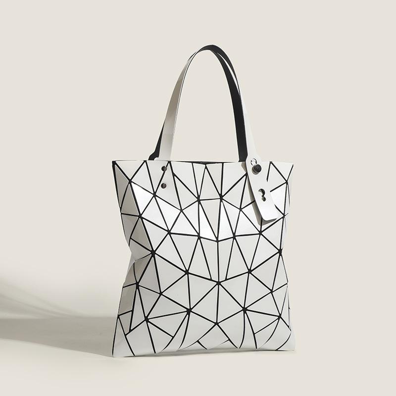 Frühling und Sommer Neue Mode Sechs-Fächer Umhängetasche Rhombus Faltbare Geometrische Tasche Vielseitige Rhombus Tragbare Tragetasche