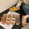 Fashion and Lightweight One-word Thick-soled Slippers for Women's Summer Wear High-end Cool Slippers