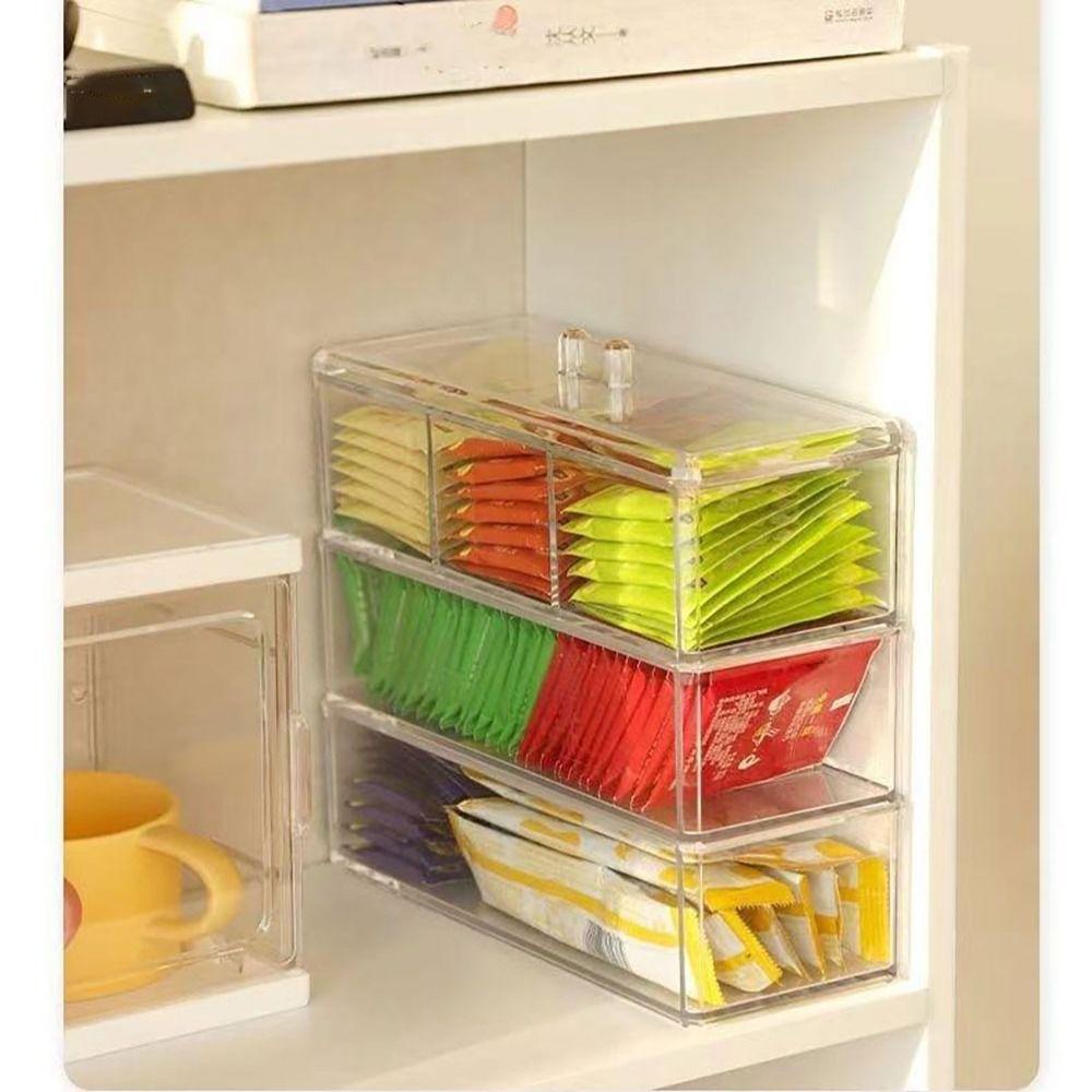 22*8.5*5.5 CM Teebeutel Organizer Acryl Teebeutel Aufbewahrungsbox Wohnzimmer