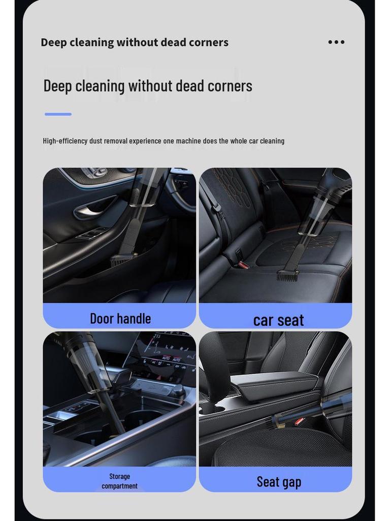 Aspirateur sans fil rechargeable à main: Aspiration puissante, compacte et double usage pour la voiture et la maison