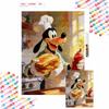 Diamond Painting 5D DIY Diamond Painting Mosaic Goofy Chef Cooking Sandwich Cartoon Picture Rhinestone Kit Gift