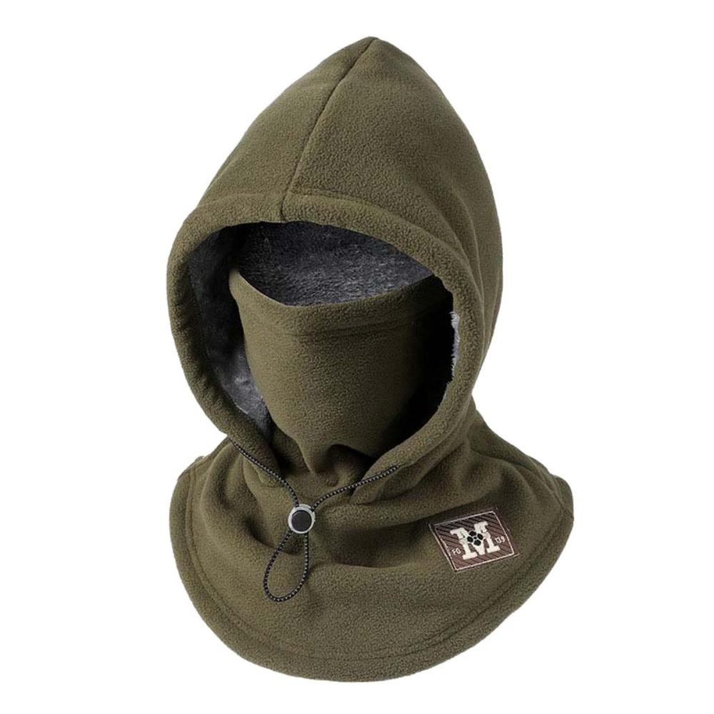 Thermal Fleece Balaclava Hat Windproof Masks Hood Beanies Casual Hooded Neck  Outdoor
