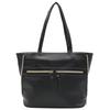 Zipper Tote A4 PC Job Italy 121115 GUSIO BASICSide Bag, Expandable, Size, Commuting, Storage, Hunting, High-End Look, Women's Fashion, (BLACK)