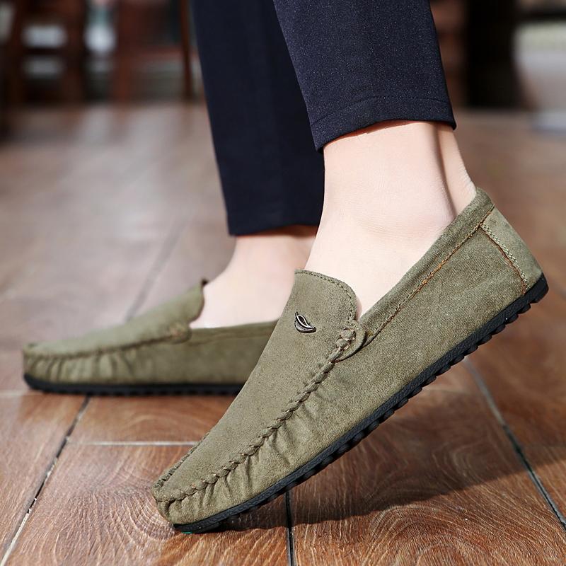 Fashion Lightweight Breathable Dress Shoes Casual Leather Men's Loafers Mens Walking Shoes Soft Sole Slip-on Business Shoes Moccasins