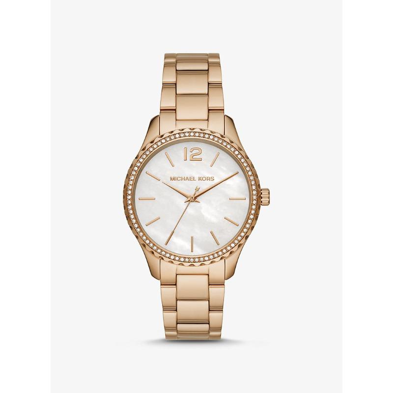 

Часы Michael Kors Layton с паве, золотистый тон, MK6870 золотой