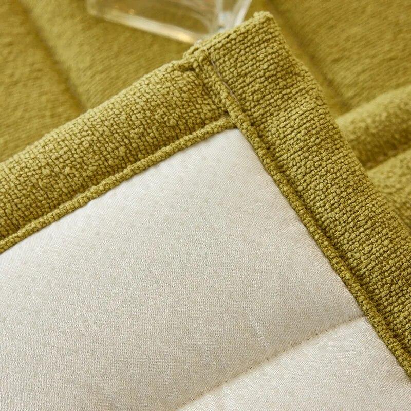 Teddy Samt Sofakissen Herbst und Winter Gepolstertes Kissen Leder Sofabezug Neu Uni Sofabezug Stoff Handtuch Überwurf