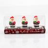 3pcs Christmas Candles Santa House Snowflake Shape Hotel Wedding Birthday Party Home Decor