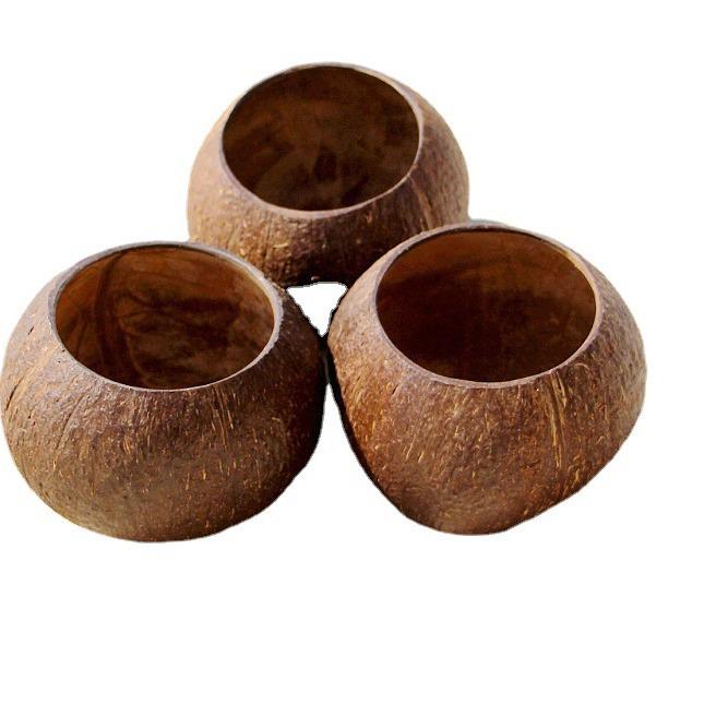 Coconut Shell Fiber Candle Holder Bowl